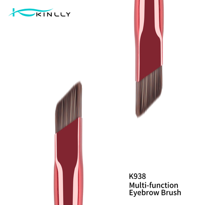 Brosse ergonomique de crayon correcteur de découpe de forme de brosse à angles fonctionnelle multi de sourcil